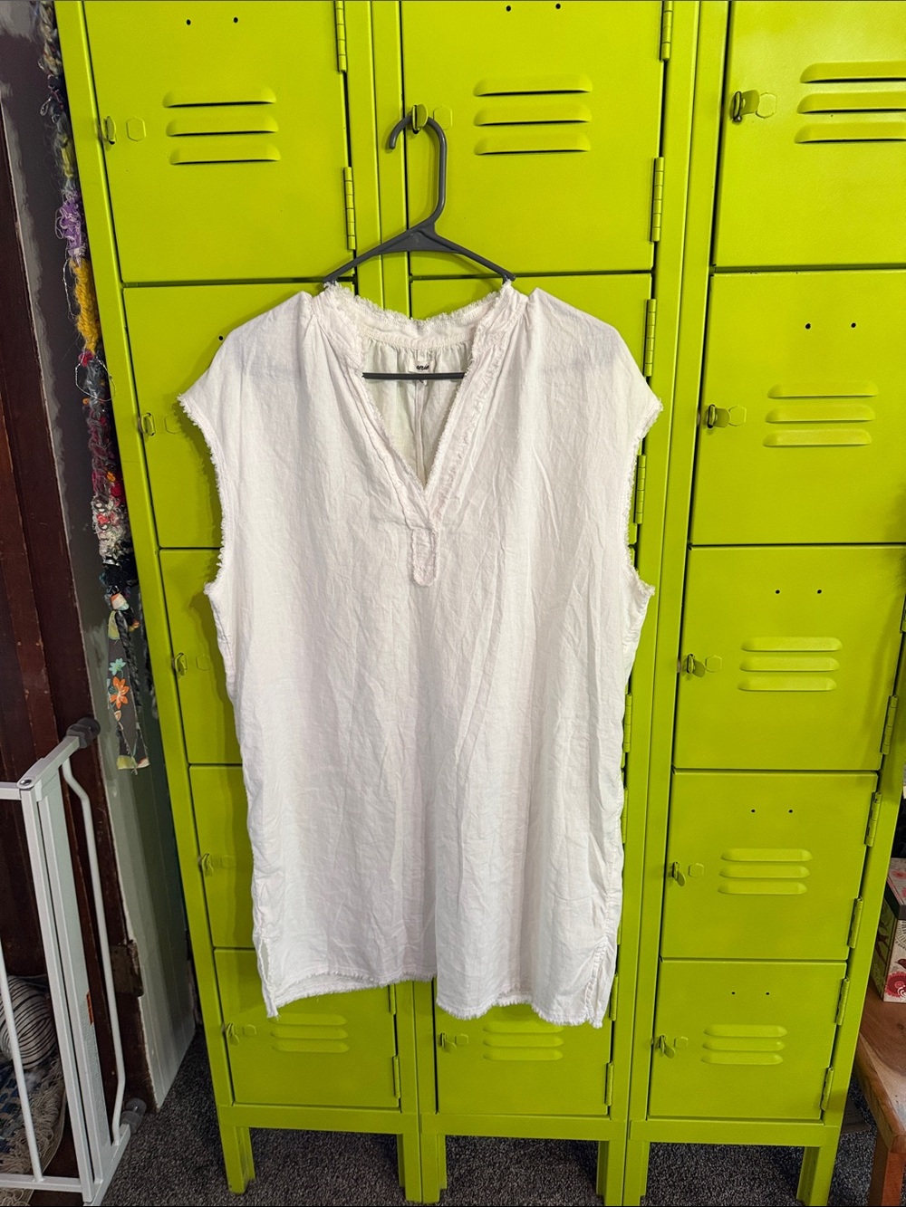 aerie White Sleeveless Beach Coverup Tunic